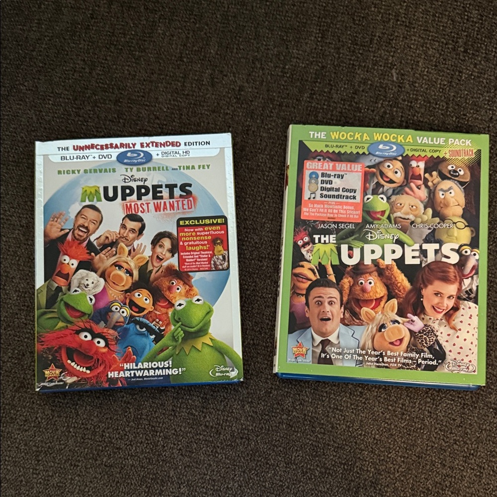 Disney Muppets Most Wanted and The Muppets Blu-ray Set